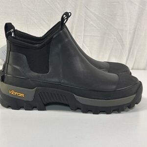 WESTERN CHIEF MEN'S NEOPRENE RUBBER ANKLE BOOTS VIBRAM Sole Black Size 8